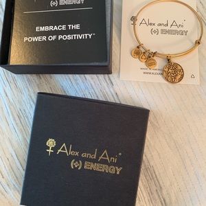 Alex and Ani gold Aunt bracelet